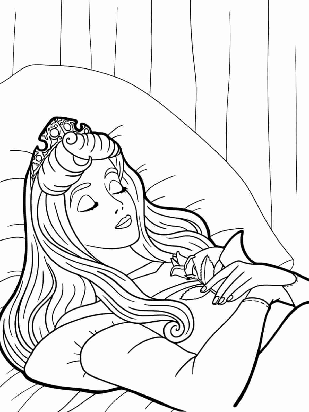 Sleeping Beauty Coloring Pages Featuring Maleficent