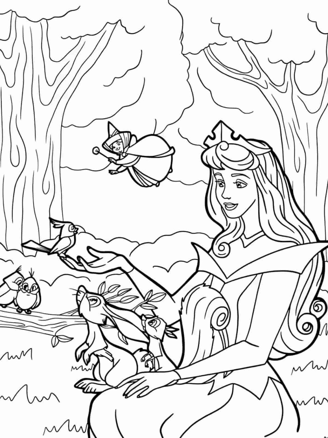 30+ Free PDF Sleeping Beauty Coloring Pages 🎨💤 - Coloringpagesforkids.net
