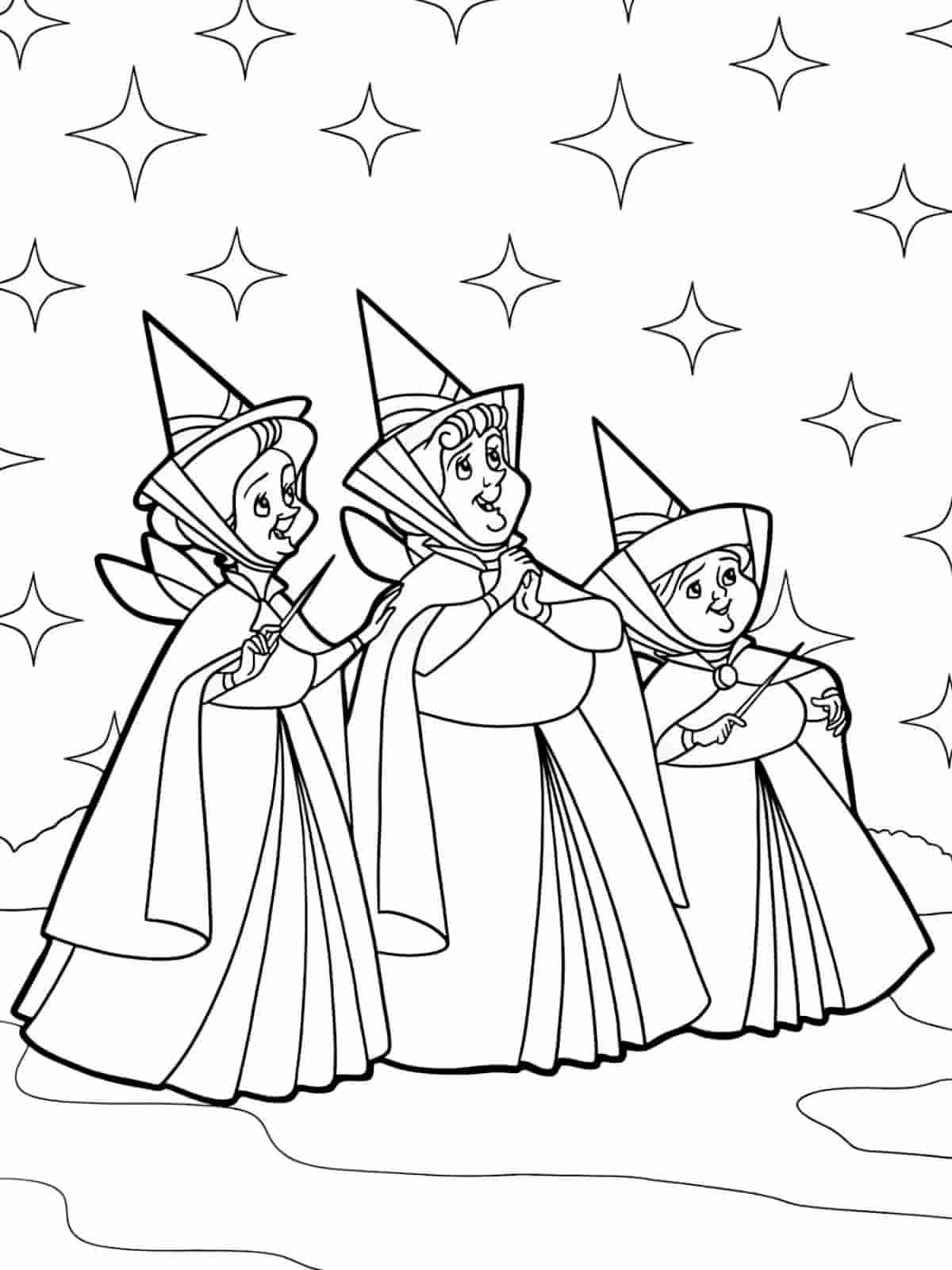 Sleeping Beauty Coloring Pages To Print