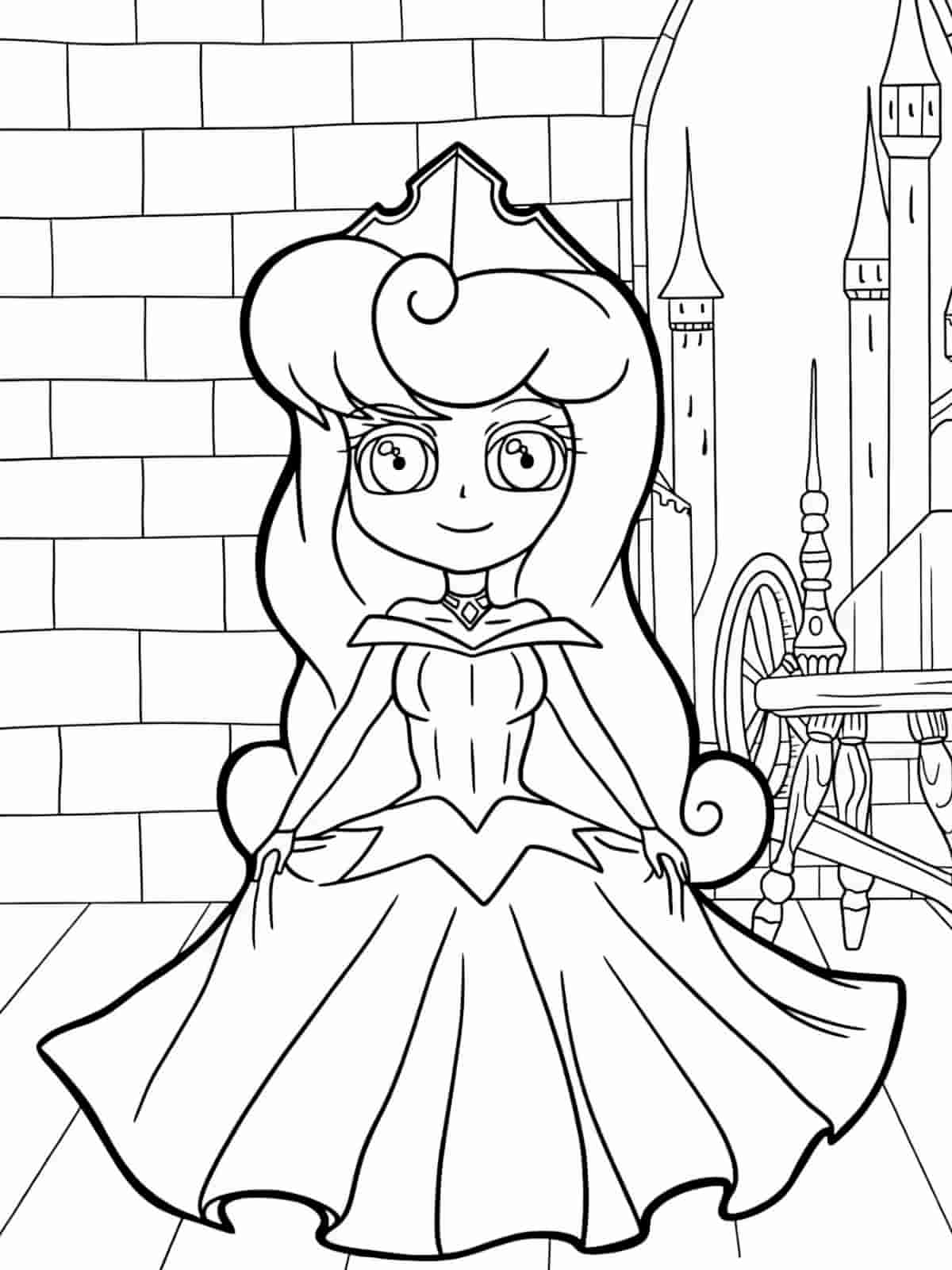 Sleeping Beauty Coloring Pages With Dreamy Scenes