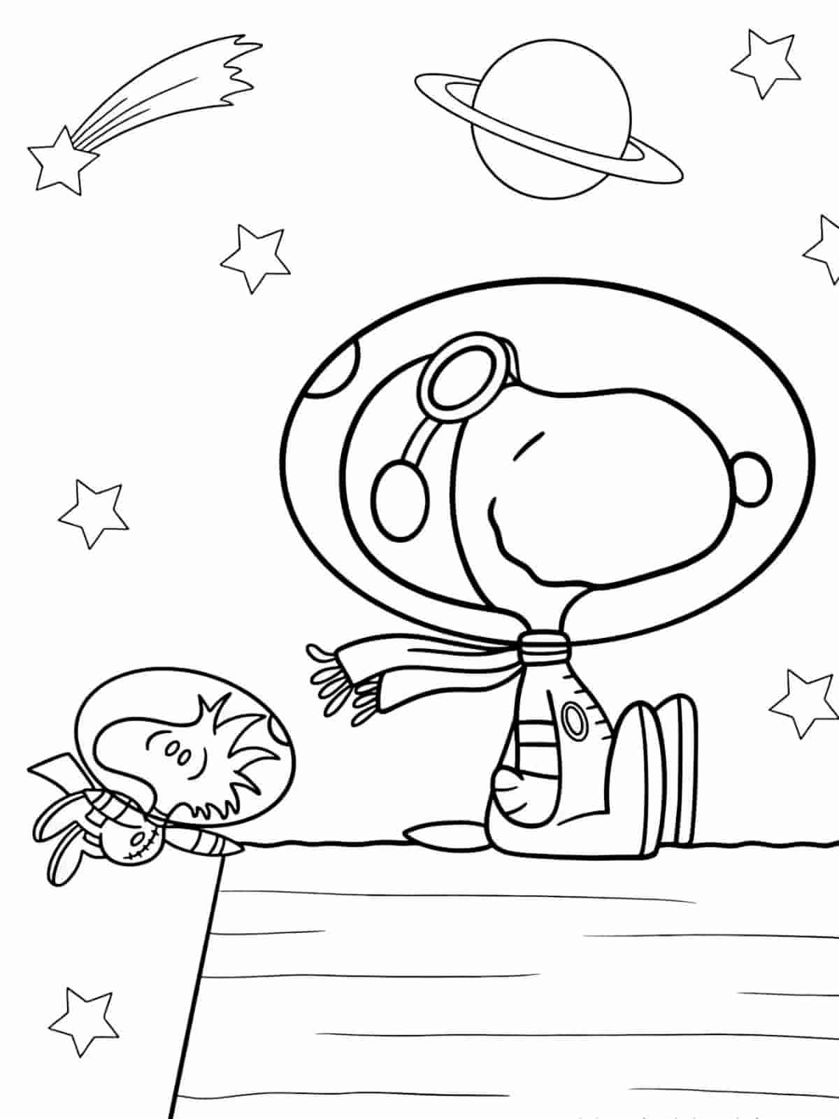 Snoopy And Linus Coloring Pages