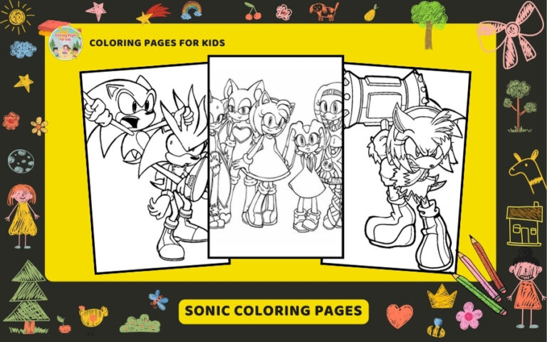 Sonic Coloring Pages Featured Image