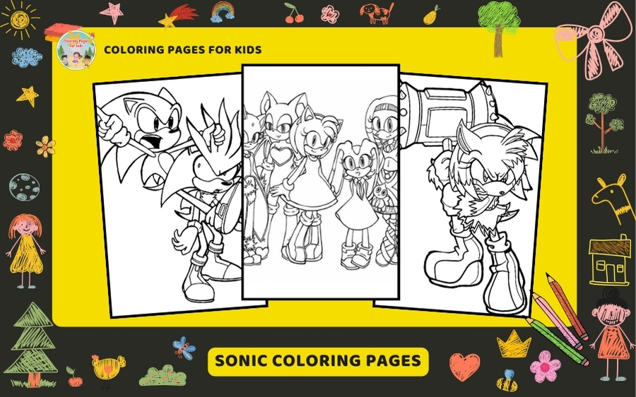 Sonic Coloring Pages Featured Image