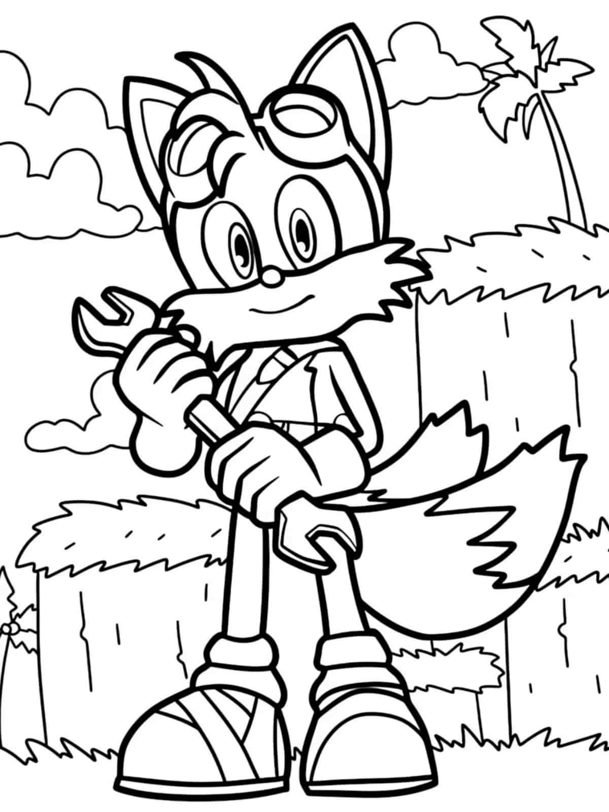 Sonic The Hedgehog Brave And Courageous Coloring Pages