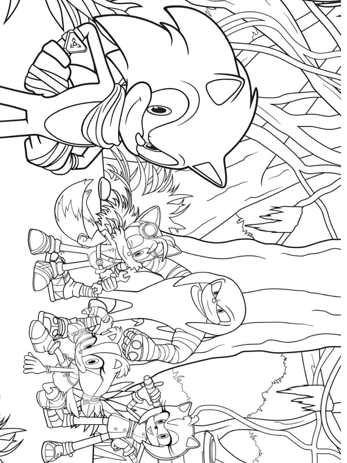 Sonic The Hedgehog Fan Art Coloring Pages