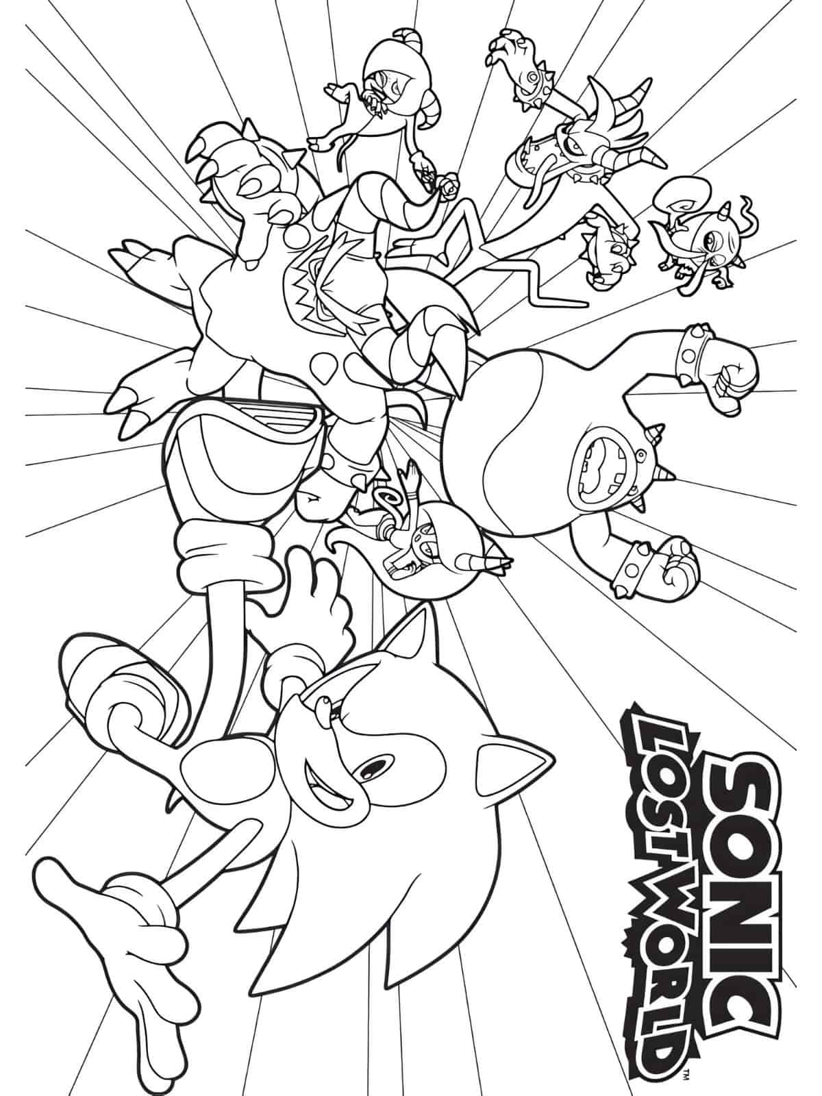 Sonic The Hedgehog Fast And Furious Coloring Pages