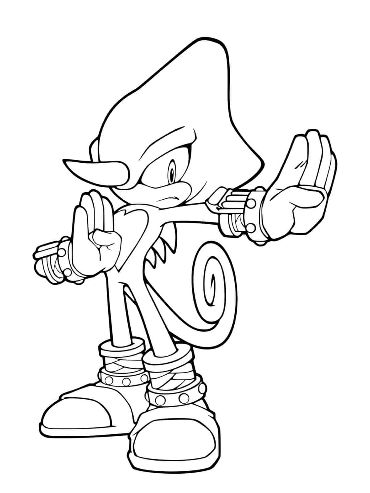 Sonic The Hedgehog Fighting Dr Eggman Coloring Pages