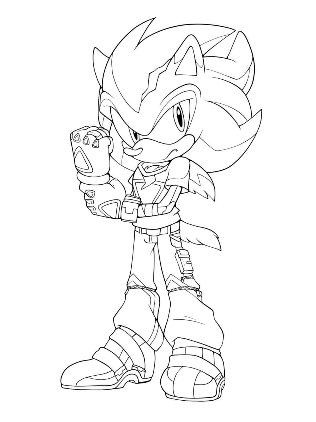 Sonic The Hedgehog Racing Tails Coloring Pages