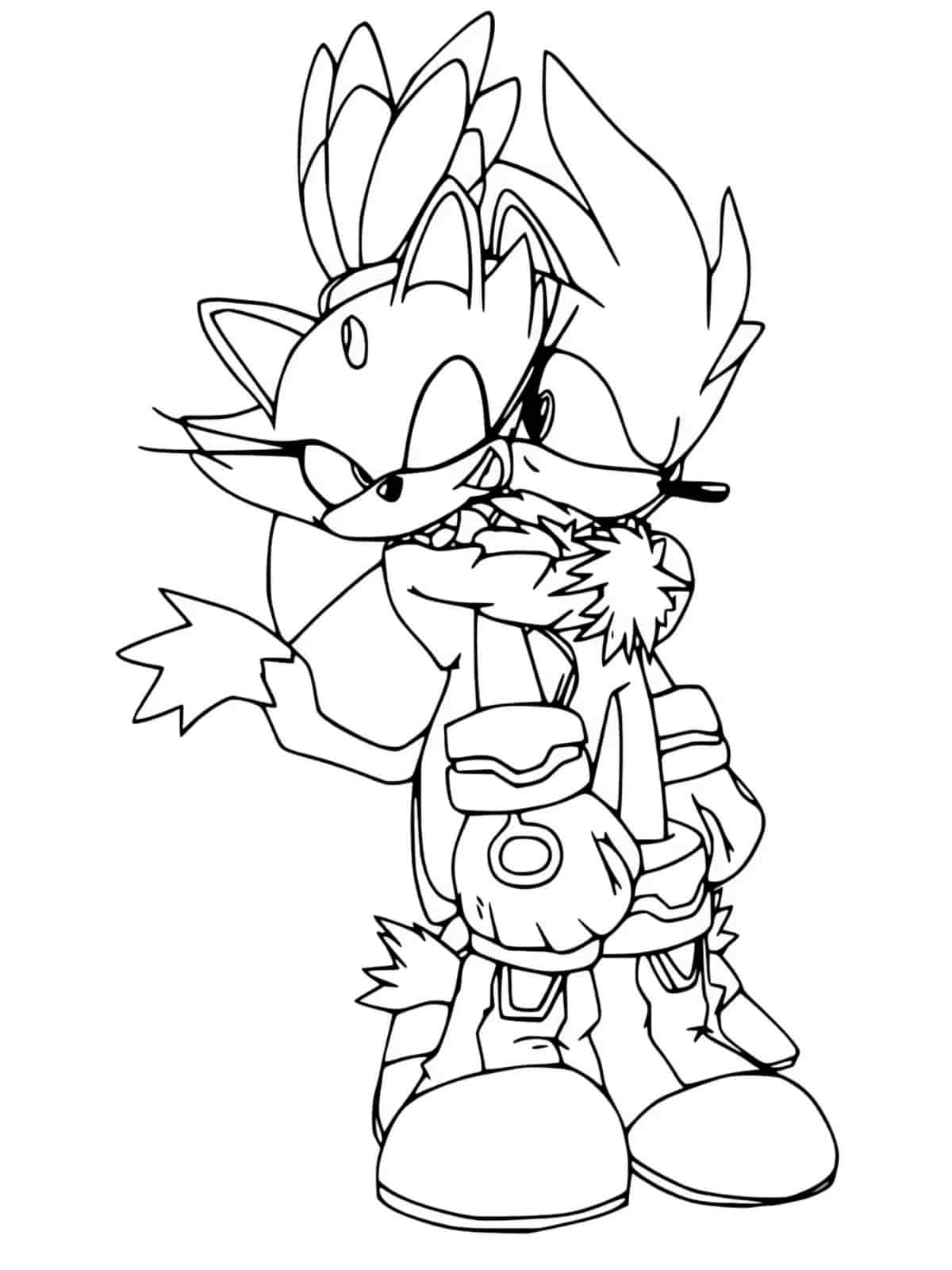 Sonic The Hedgehog Super Sonic Coloring Pages