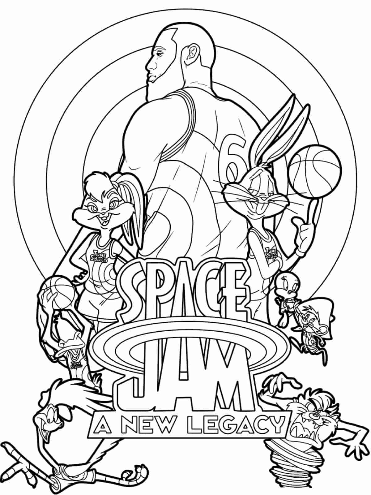 Space Jam Monstars Coloring Pages