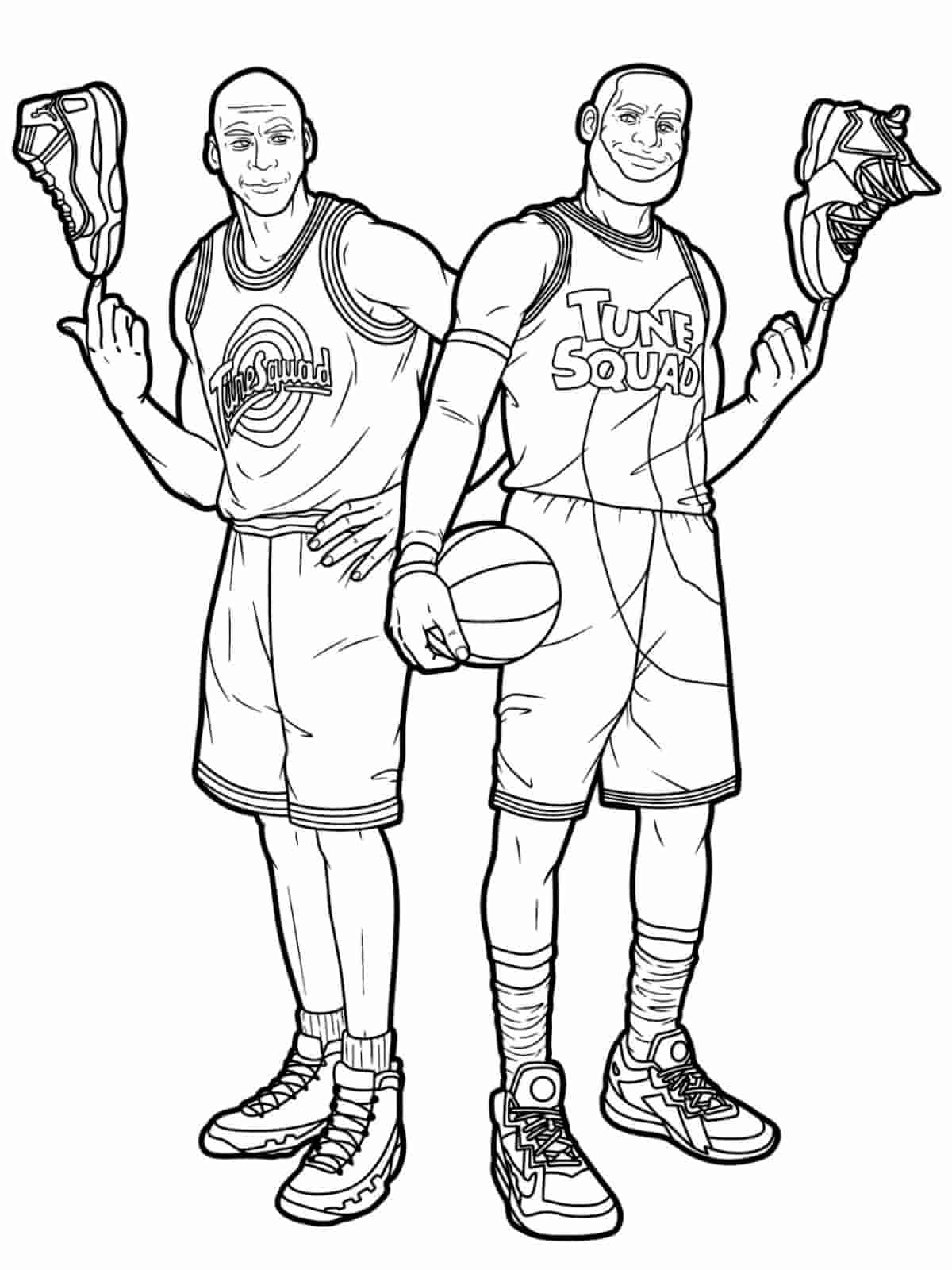 Space Jam Movie Poster Coloring Pages