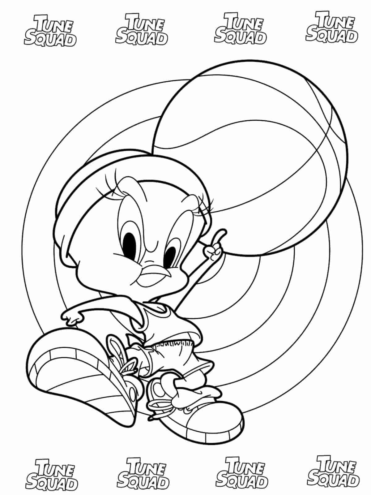 Space Jam Roadrunner Coloring Pages