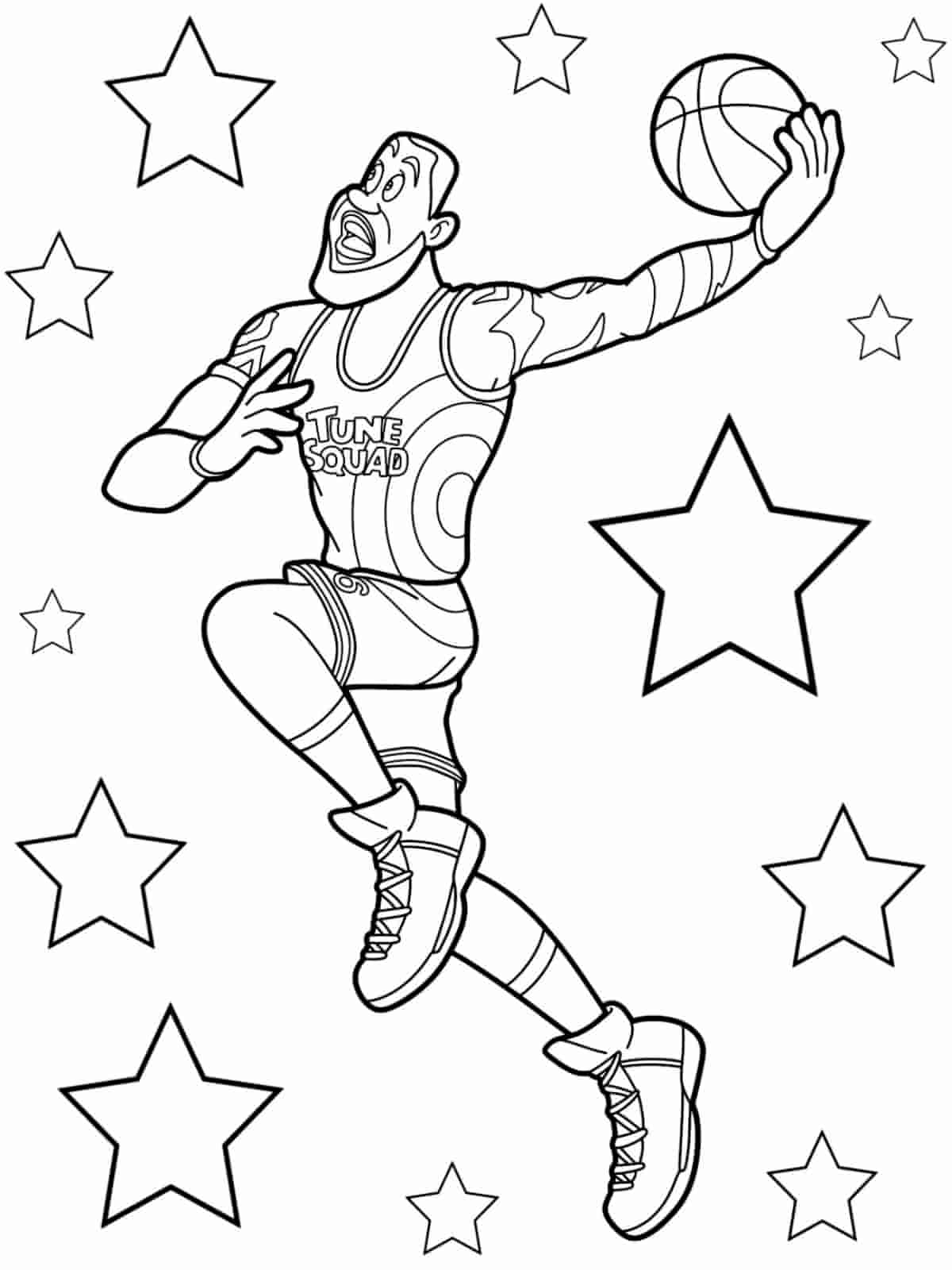 Space Jam Space Adventure Coloring Pages