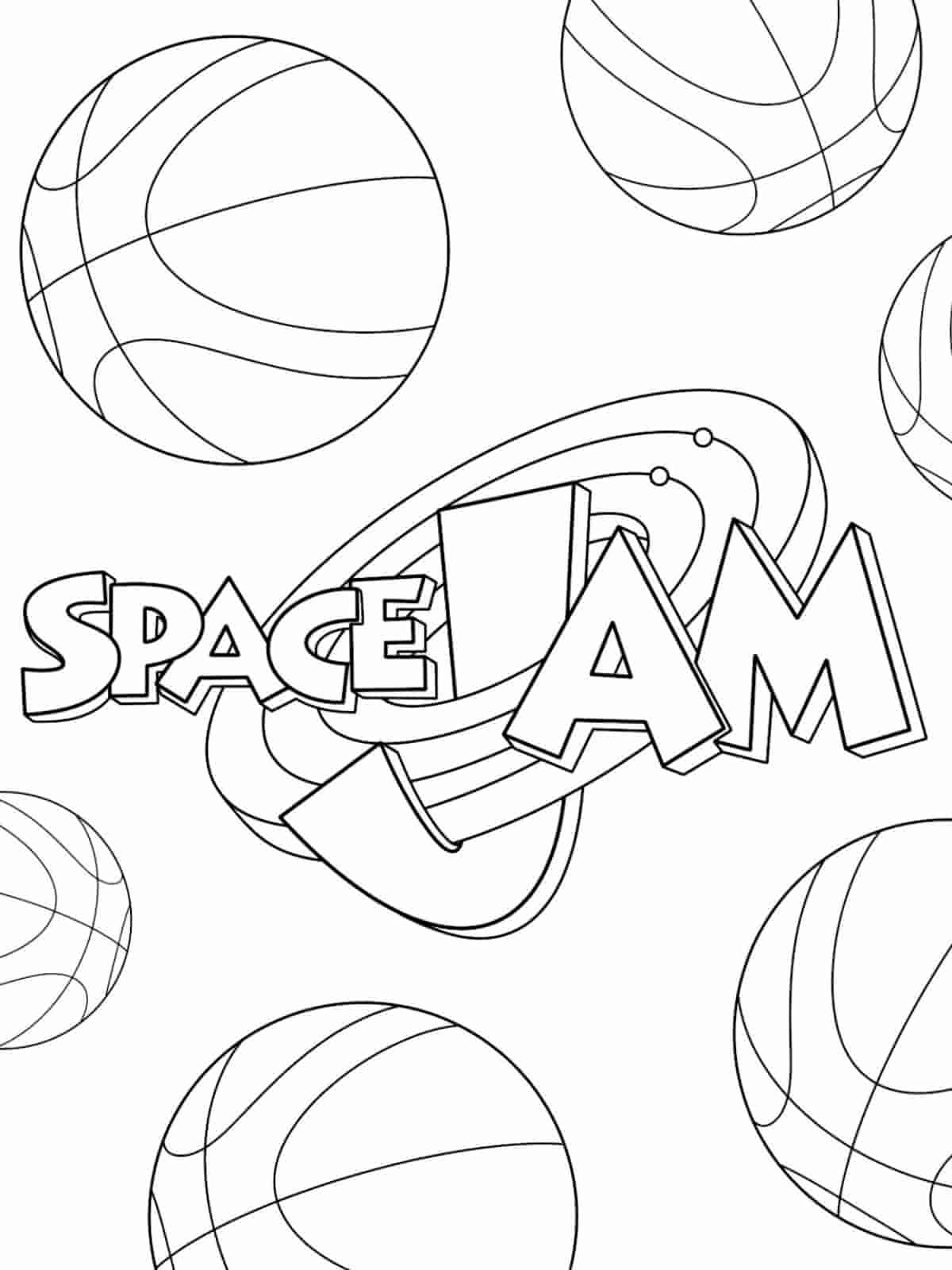 Space Jam Tune Squad Coloring Pages