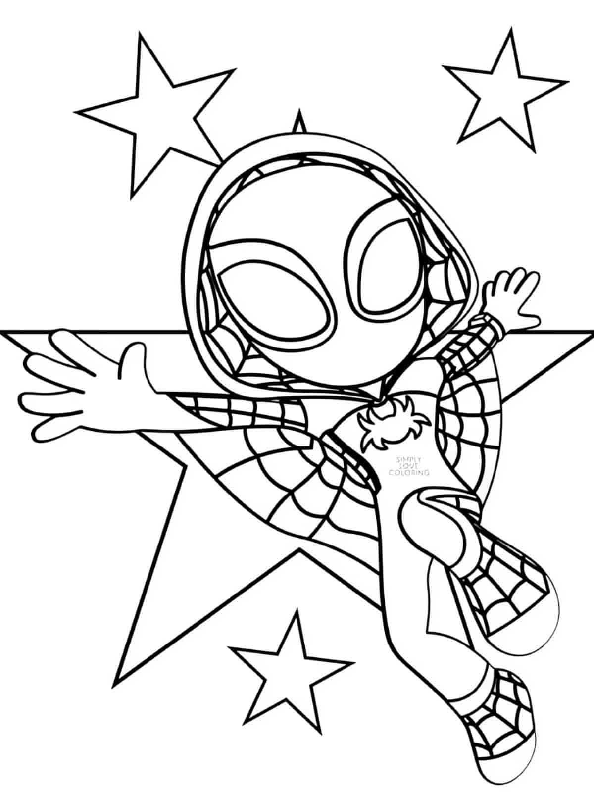 Spidey And Friends Heroes Coloring Pages