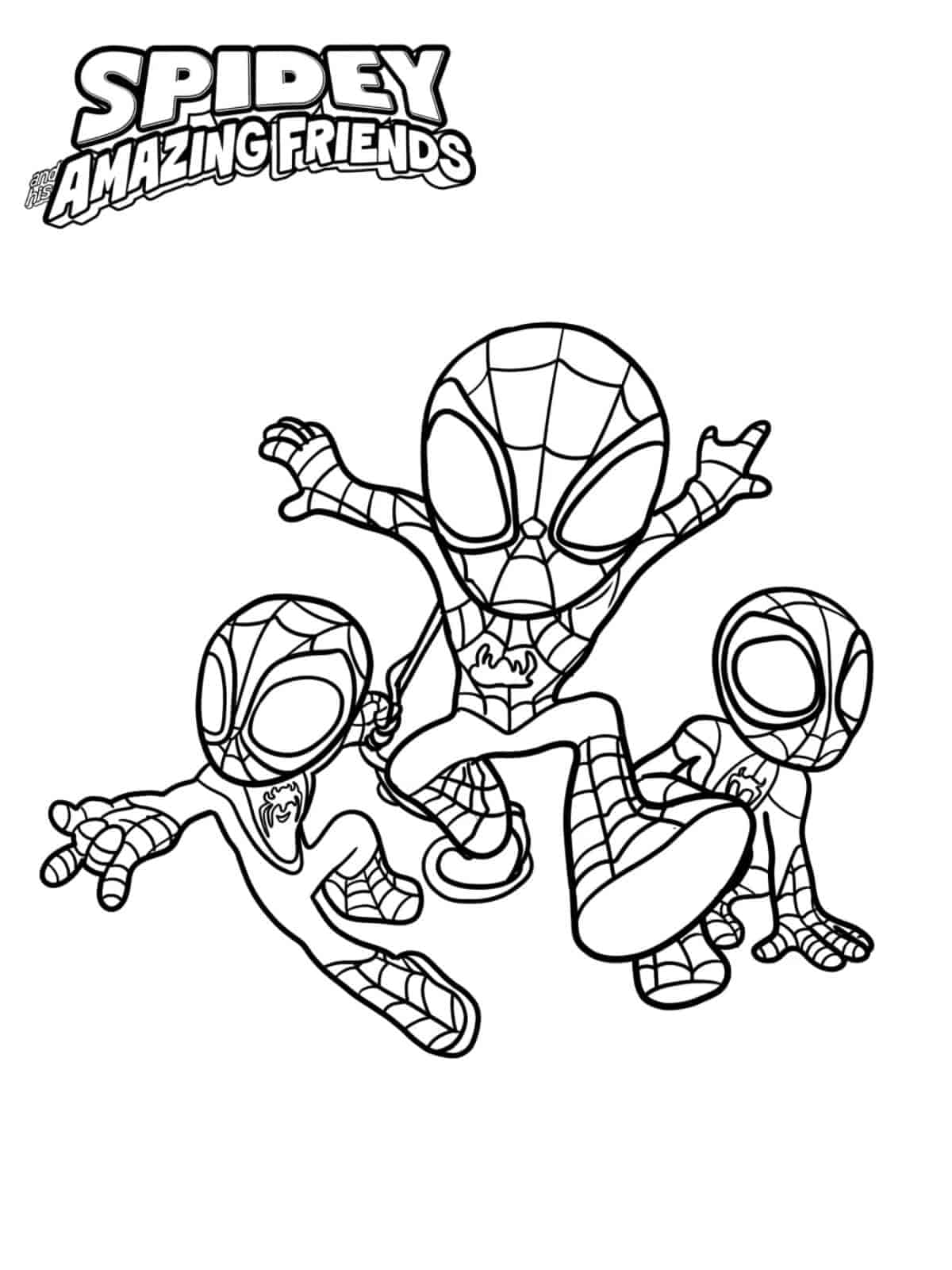 Spidey And His Amazing Friends Coloring Pages Free Download