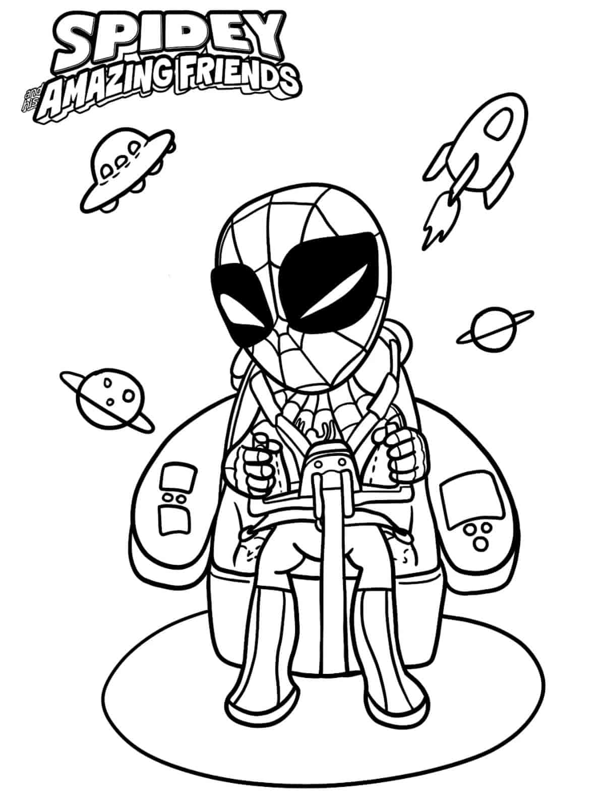 Spidey And His Amazing Friends Coloring Pages To Print