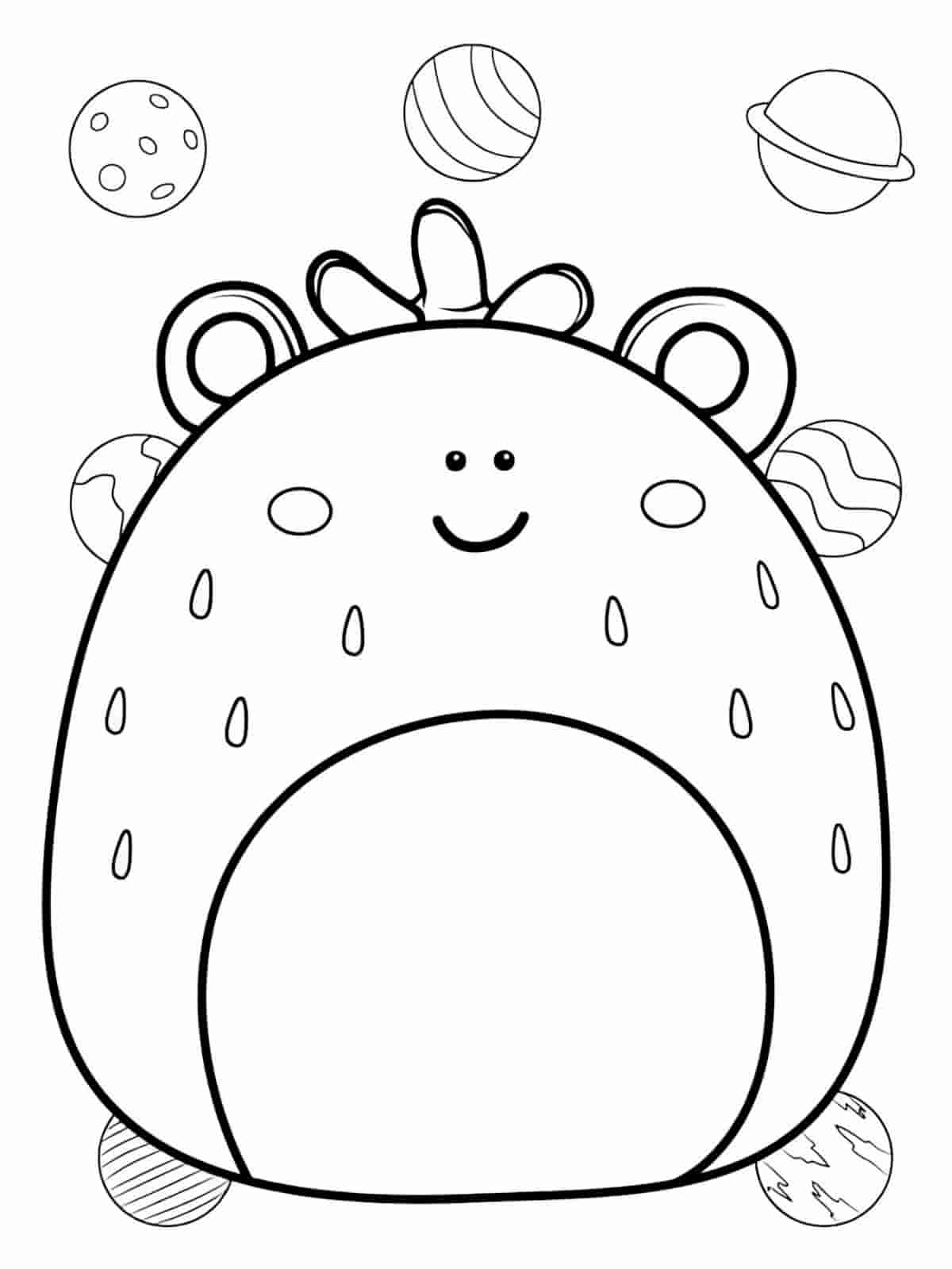 Strawberry Dessert Coloring Pages For Kids