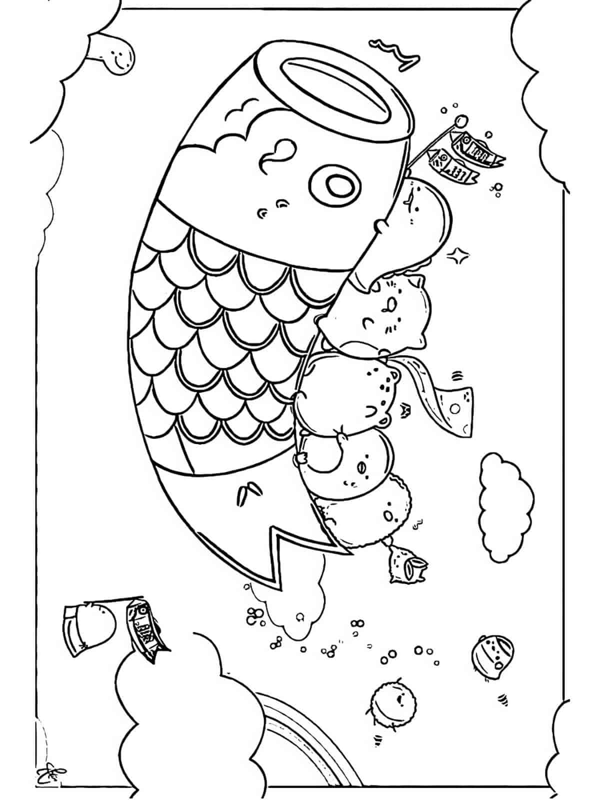 Sumikko Gurashi Coloring Page To Color