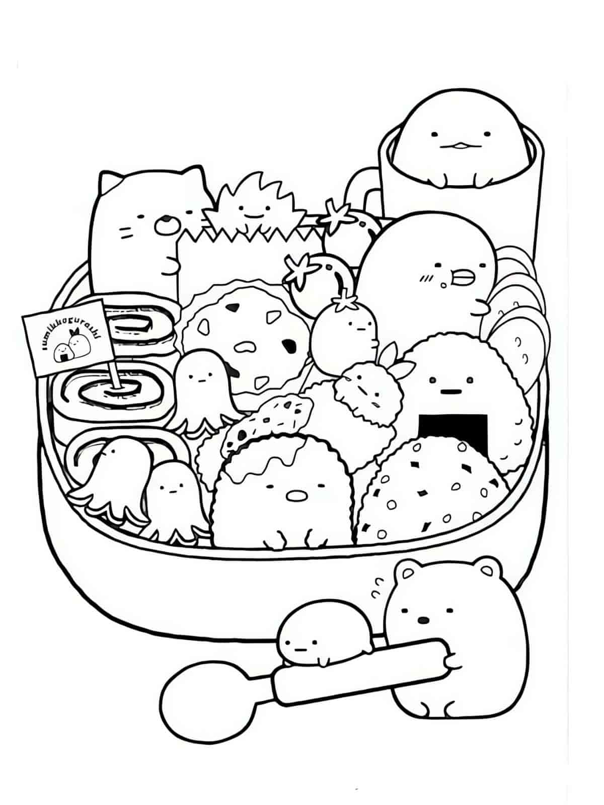 Sumikko Gurashi Coloring Pages For Kids