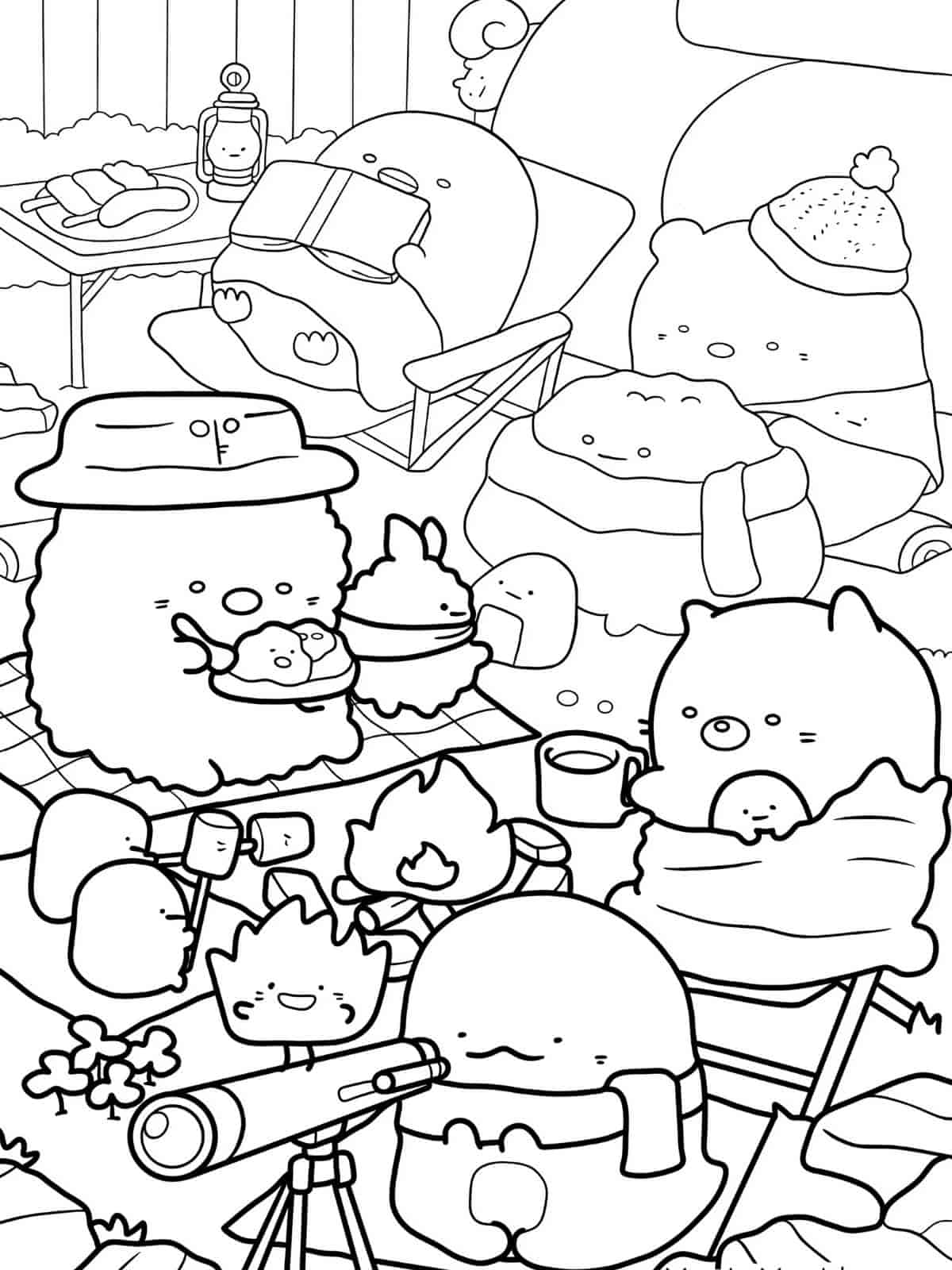 Sumikko Gurashi Coloring Pages High Quality