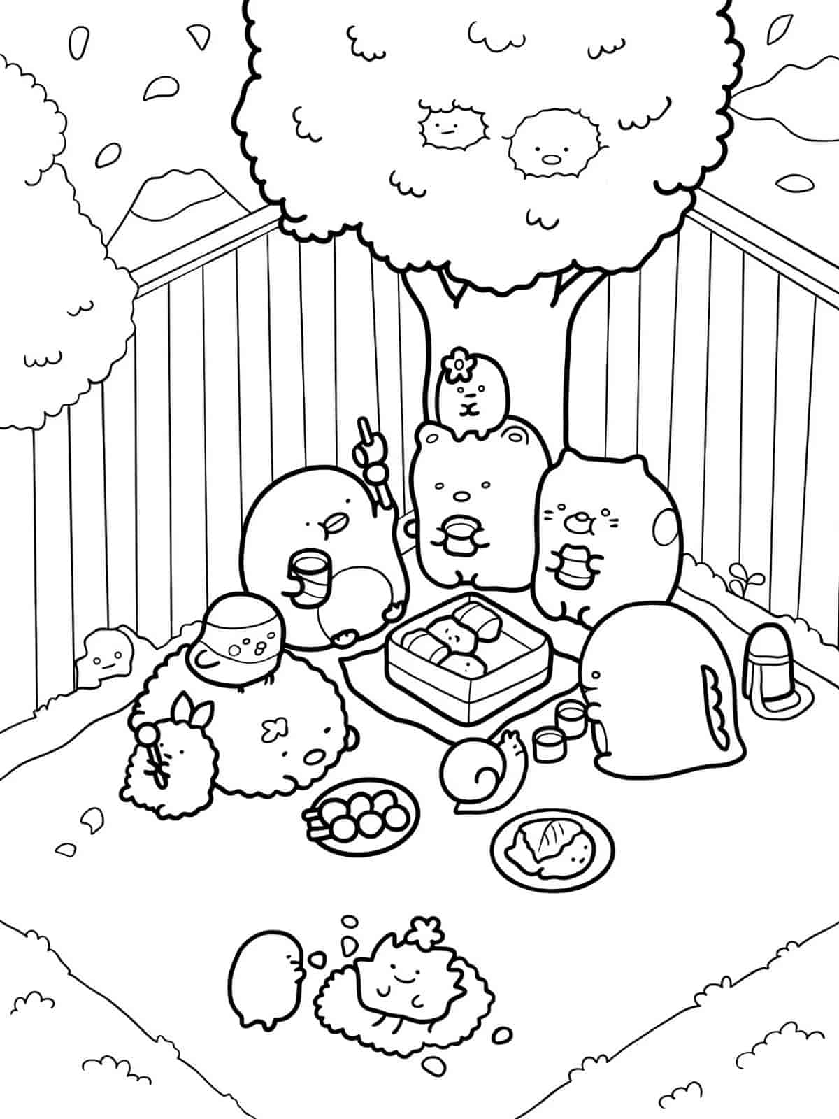 Sumikko Gurashi Coloring Pages To Print