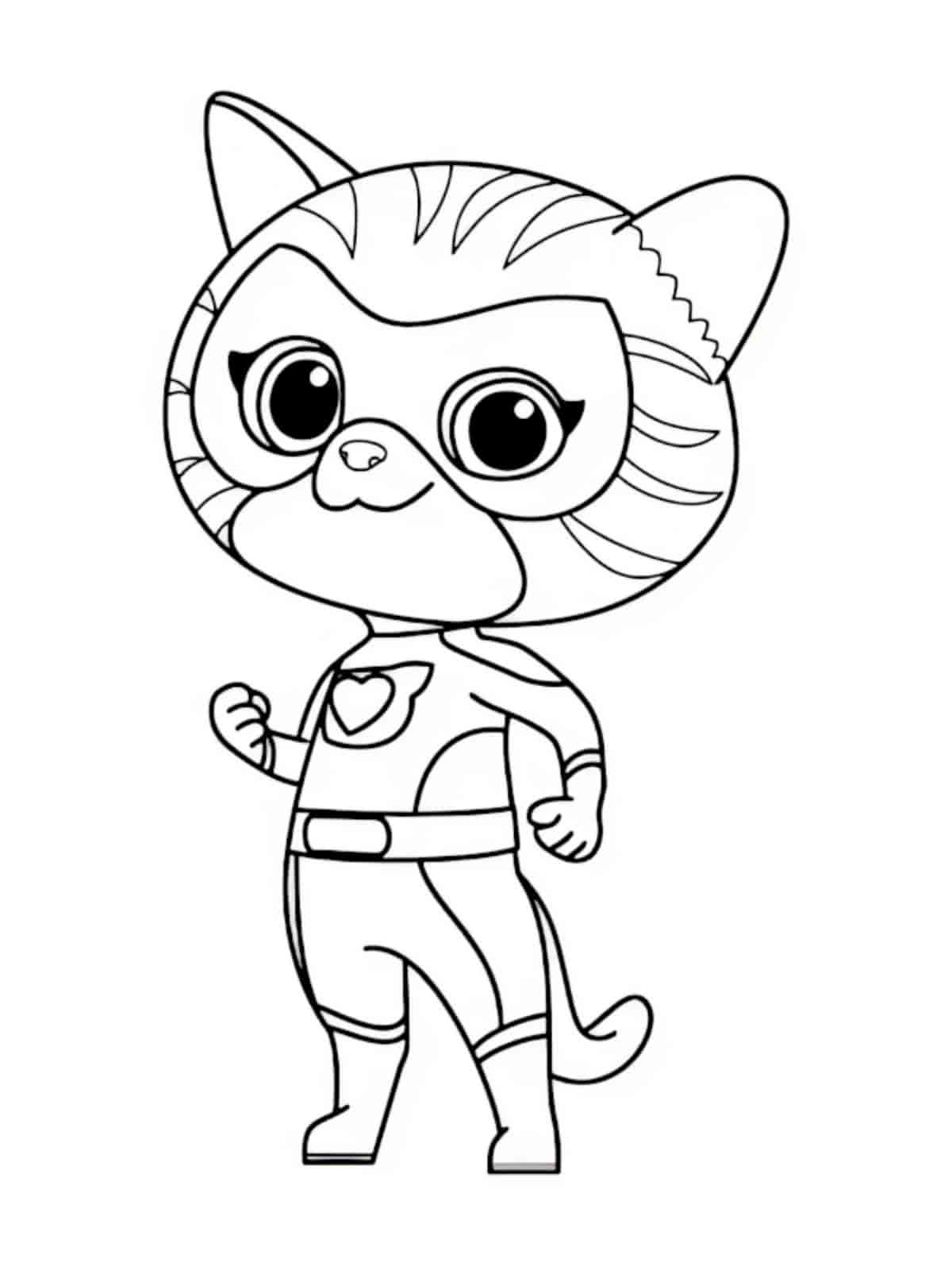 Superkitties Coloring Book Pages