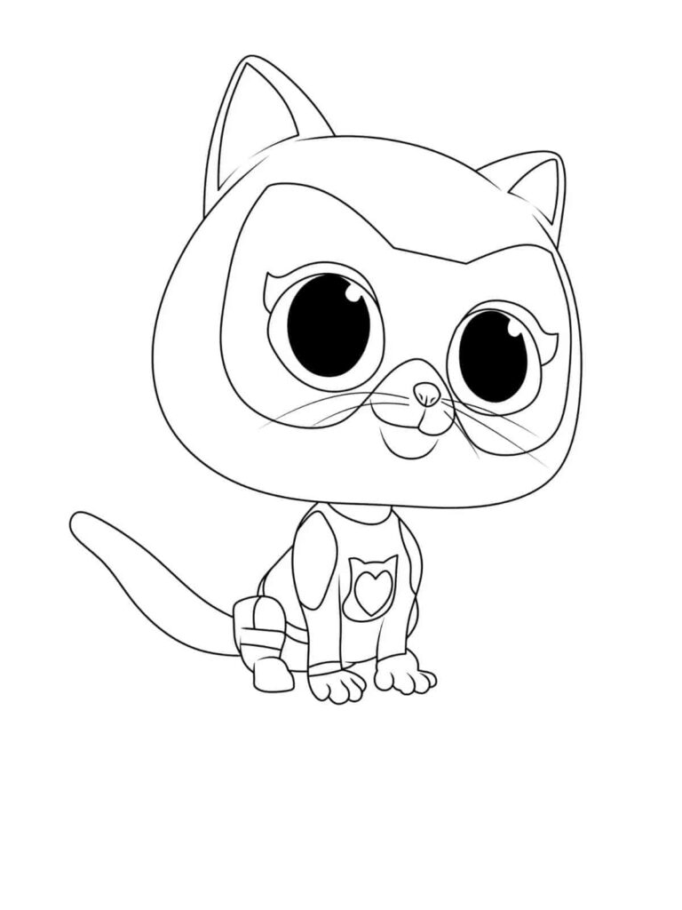 Free Printable Superkitties Coloring Pages 🦸‍♀️😻 - Coloringpagesforkids.net