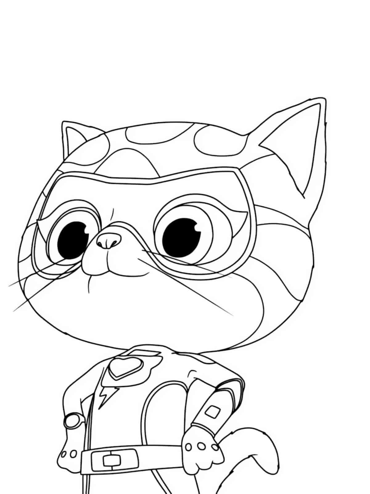 Superkitties Coloring Pages For Preschoolers