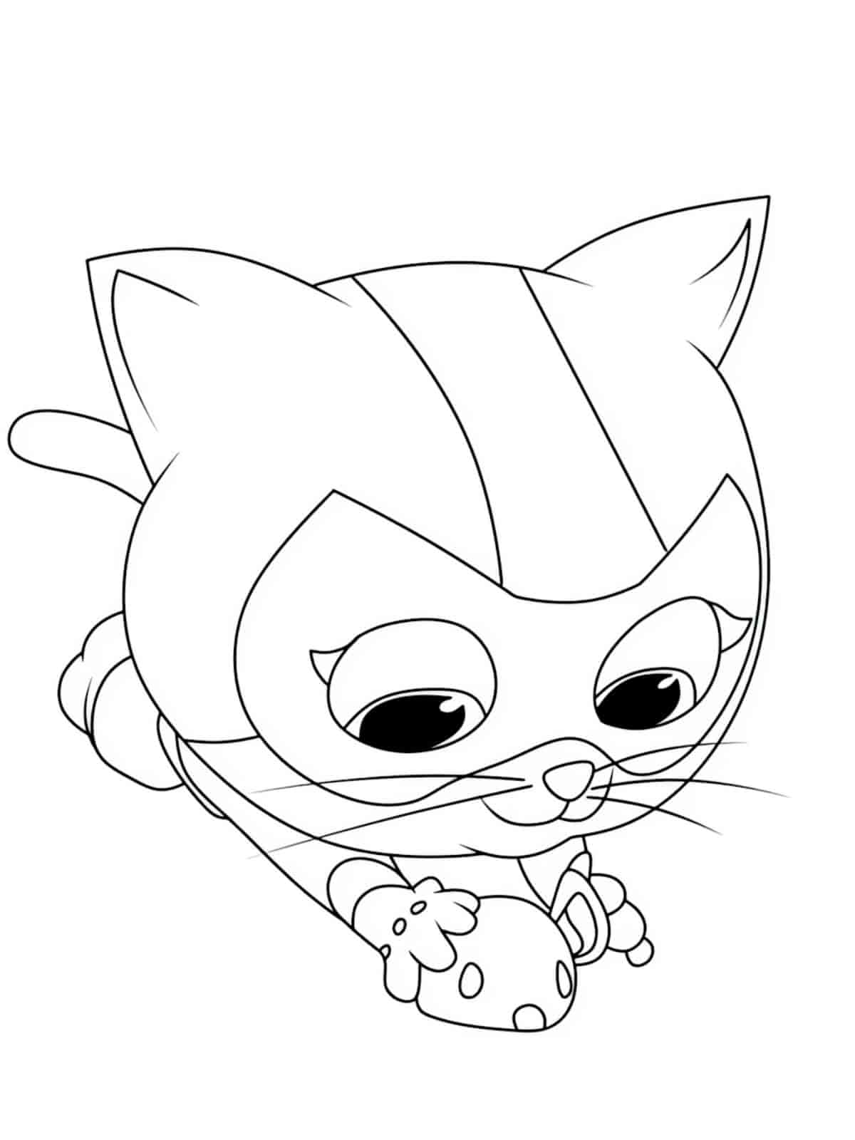 Superkitties Robot Gadgets Coloring Pages