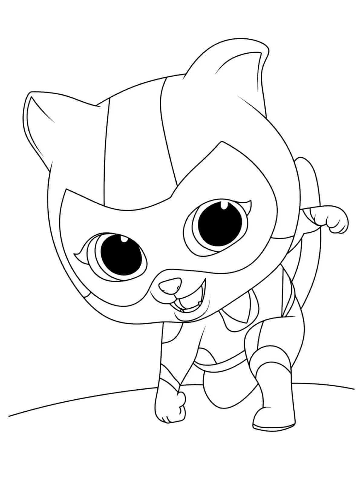 Superkitties Team Up Coloring Pages