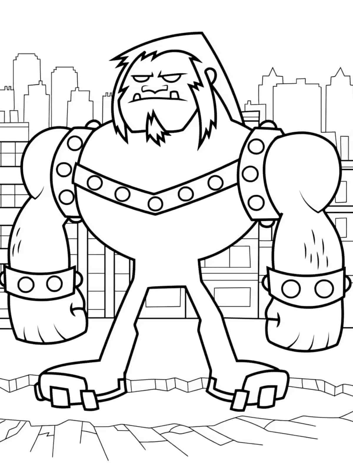 Teen Titans Go Villains Coloring Page