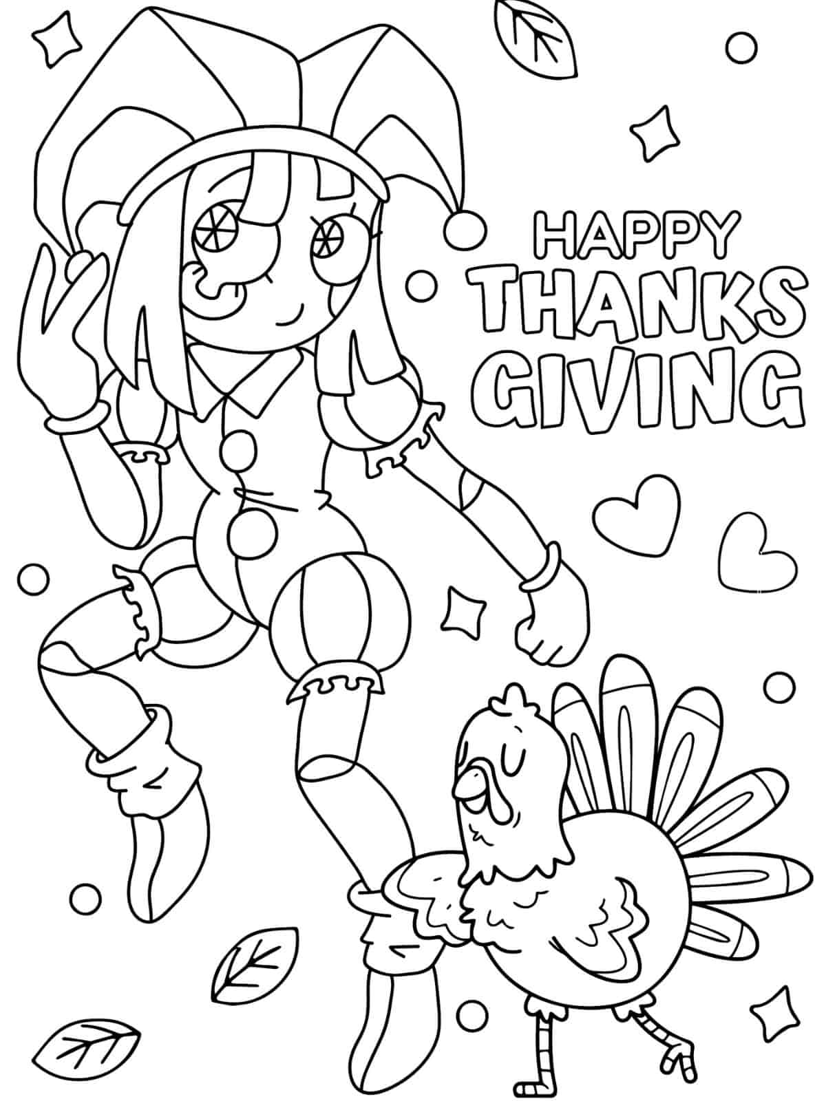 Thanksgiving Harvest Festival Coloring Pages For Kids