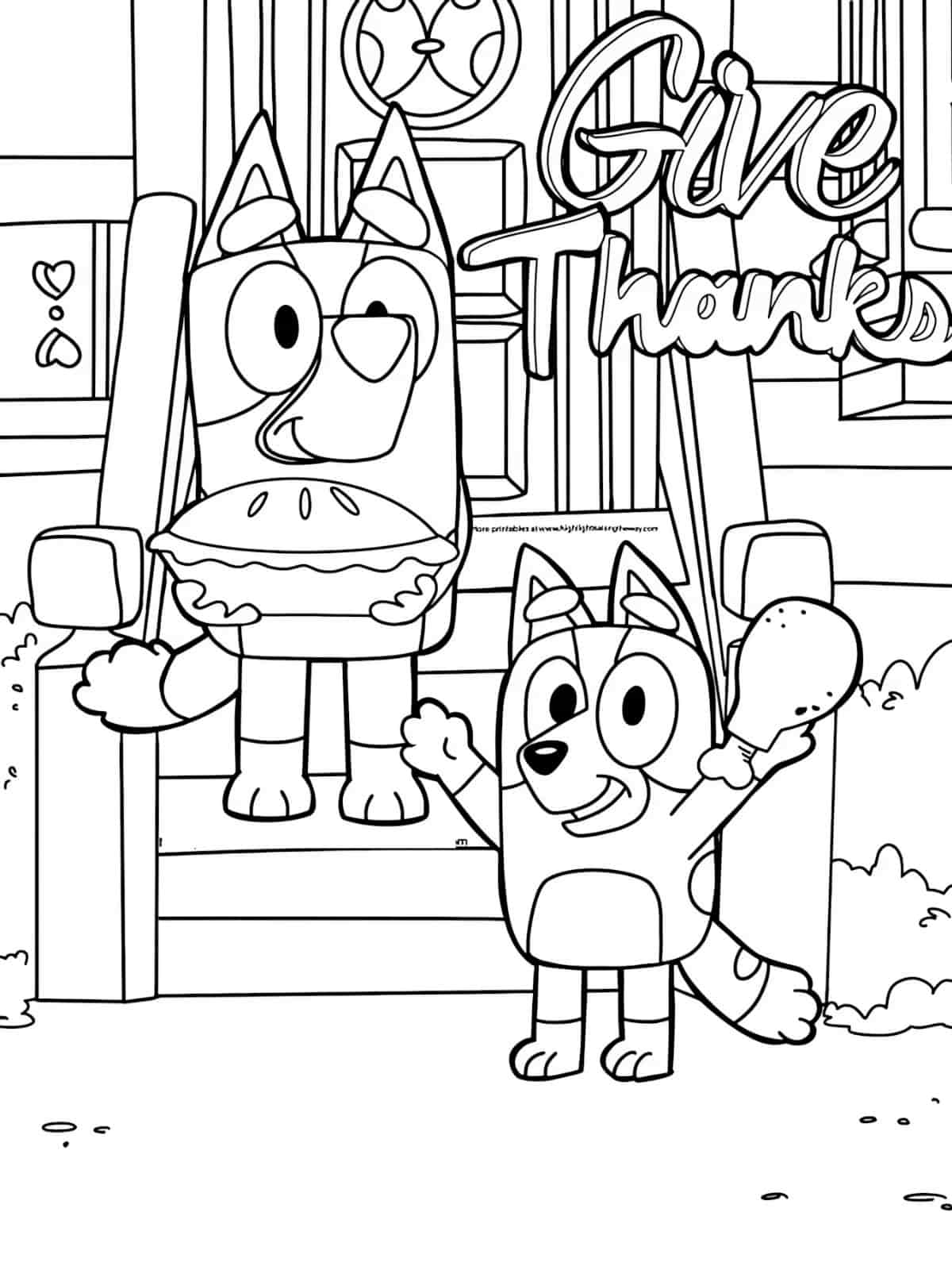 Thanksgiving Traditions Coloring Pages For Kids