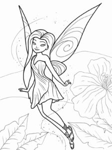 Magic Free PDF Tinkerbell Coloring Pages For Kids 🎨