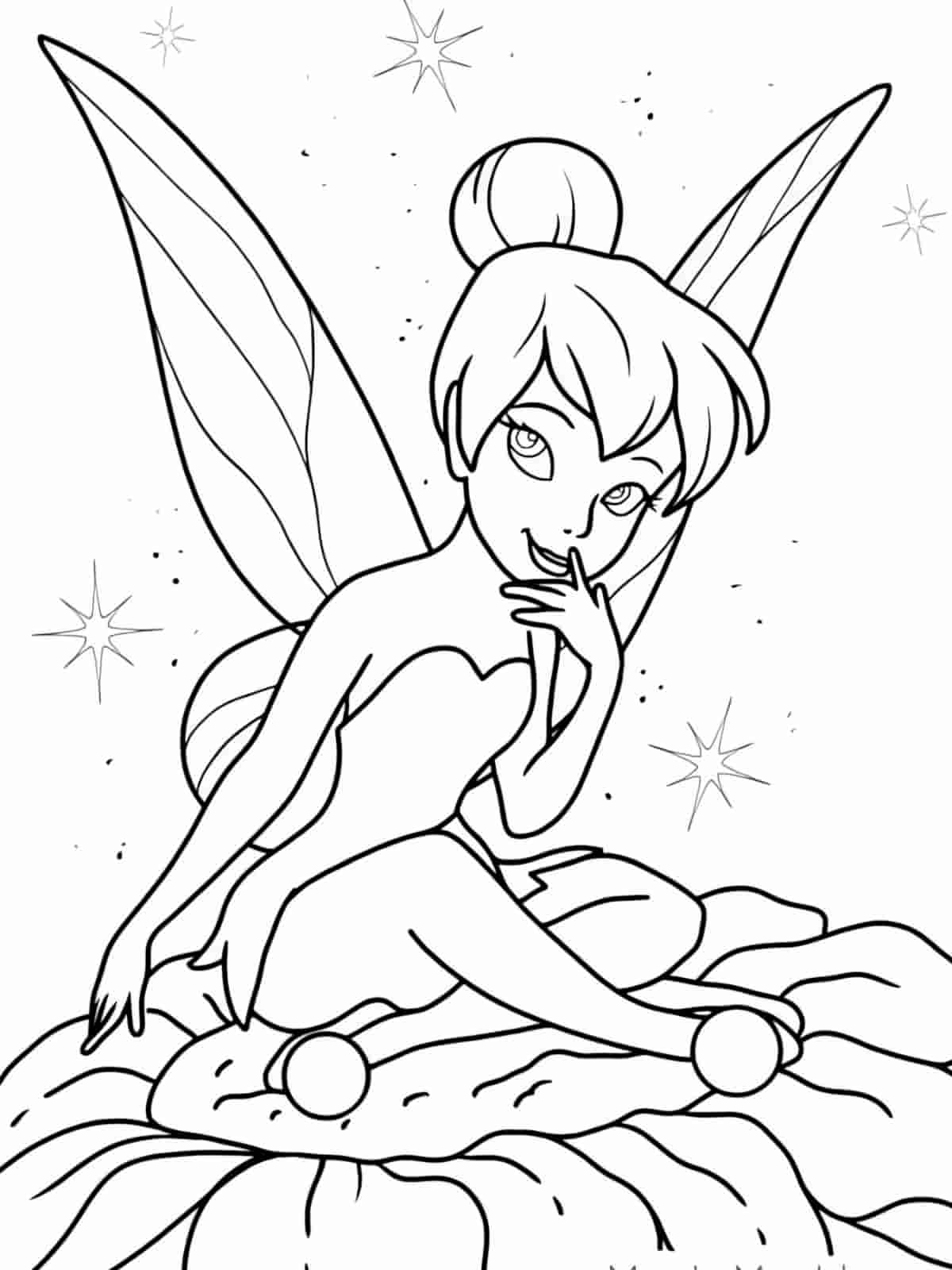 Tinker Bell Coloring Pages For Kids