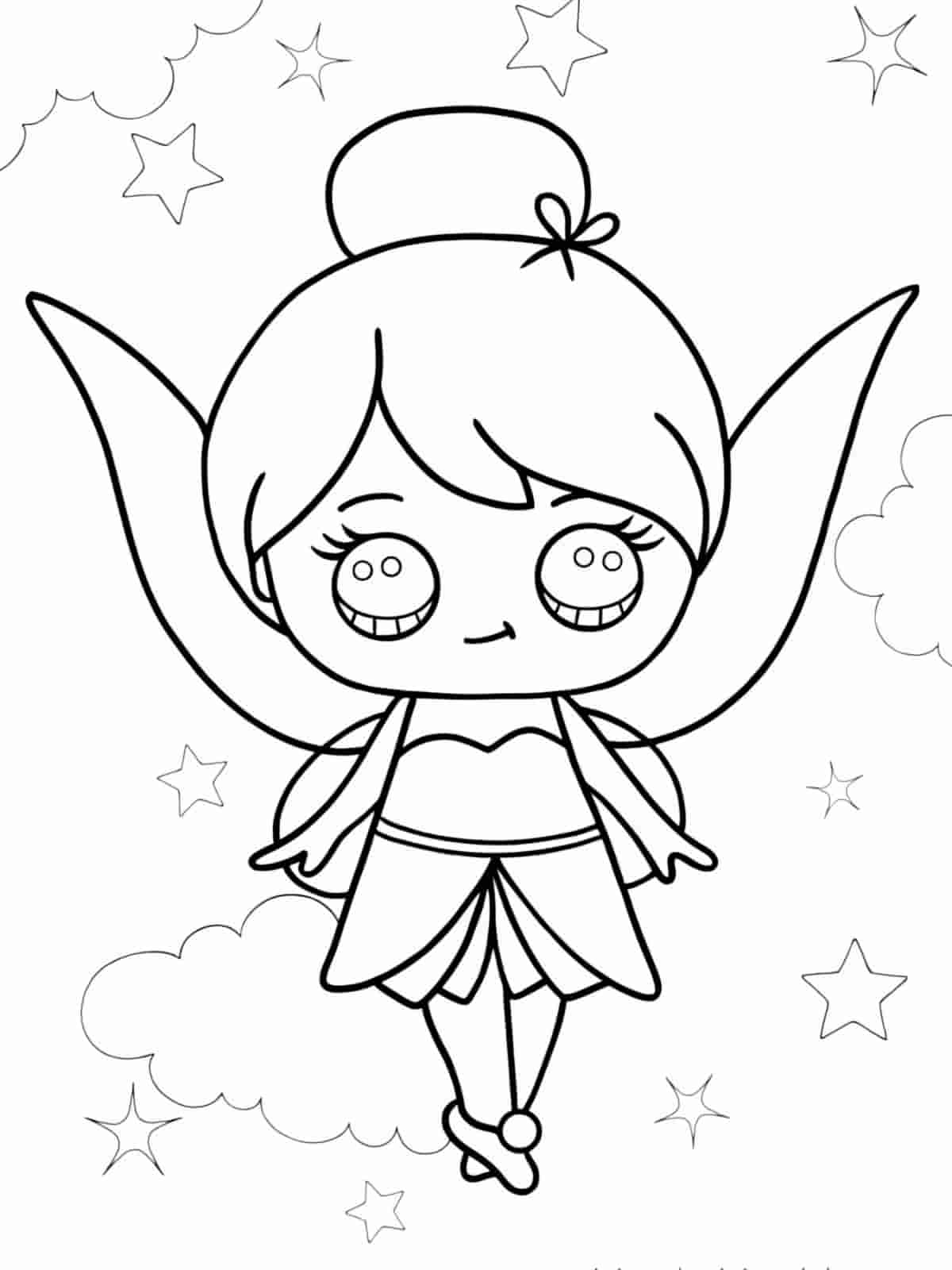 Tinker Bell Coloring Pages Free