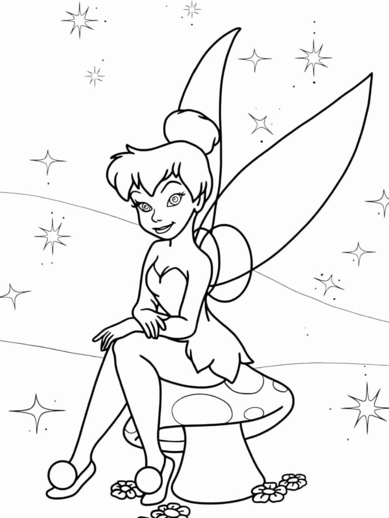Magic Free PDF Tinkerbell Coloring Pages For Kids 🎨