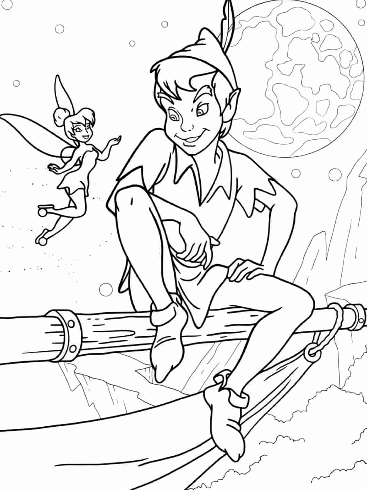 Tinker Bell Illustration Coloring Pages