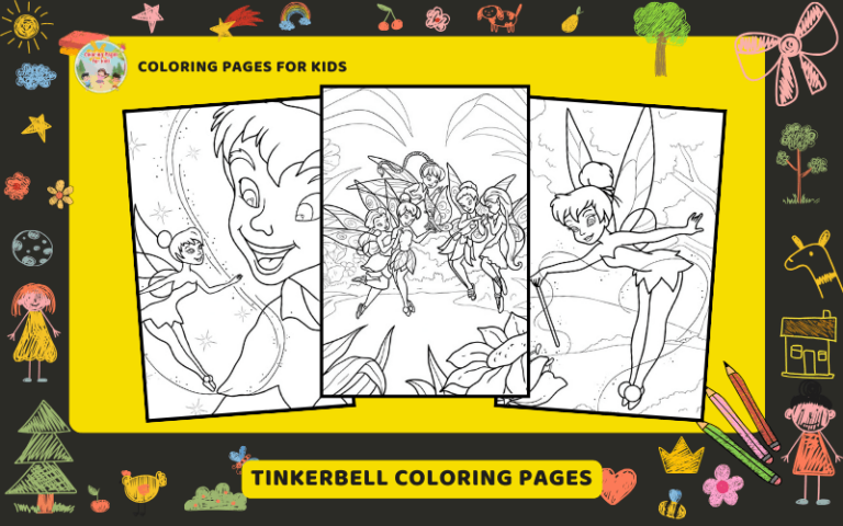 Tinkerbell Coloring Pages Featured Image Min