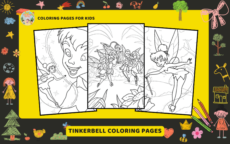 Tinkerbell Coloring Pages Featured Image Min