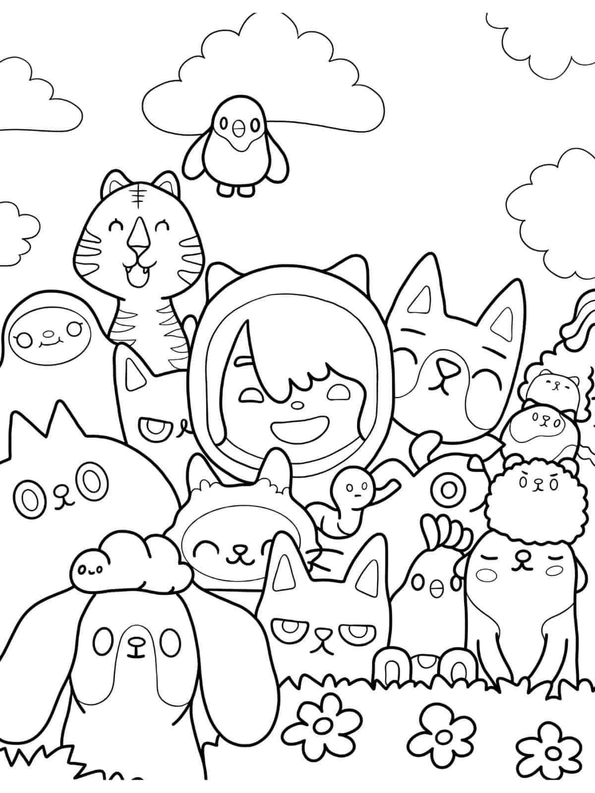 Toca Boca Characters Coloring Pages