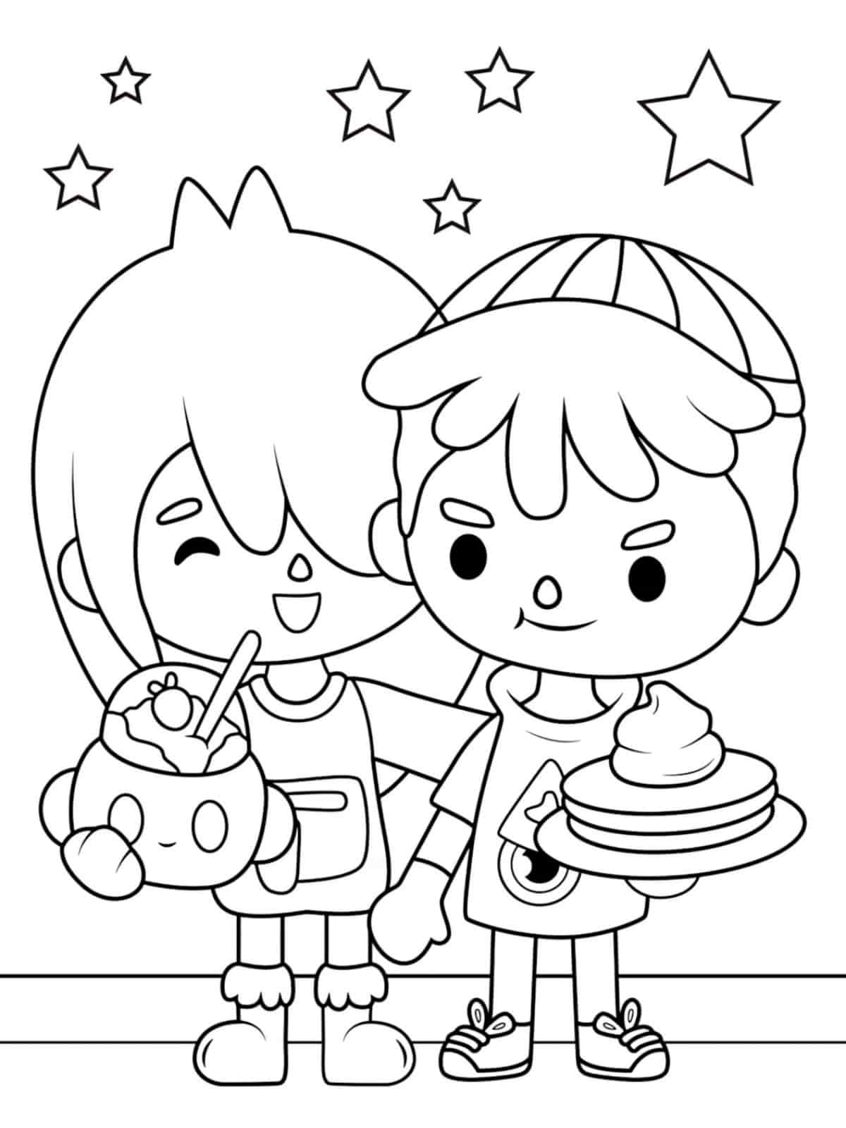 Toca Boca Coloring Pages For Boys