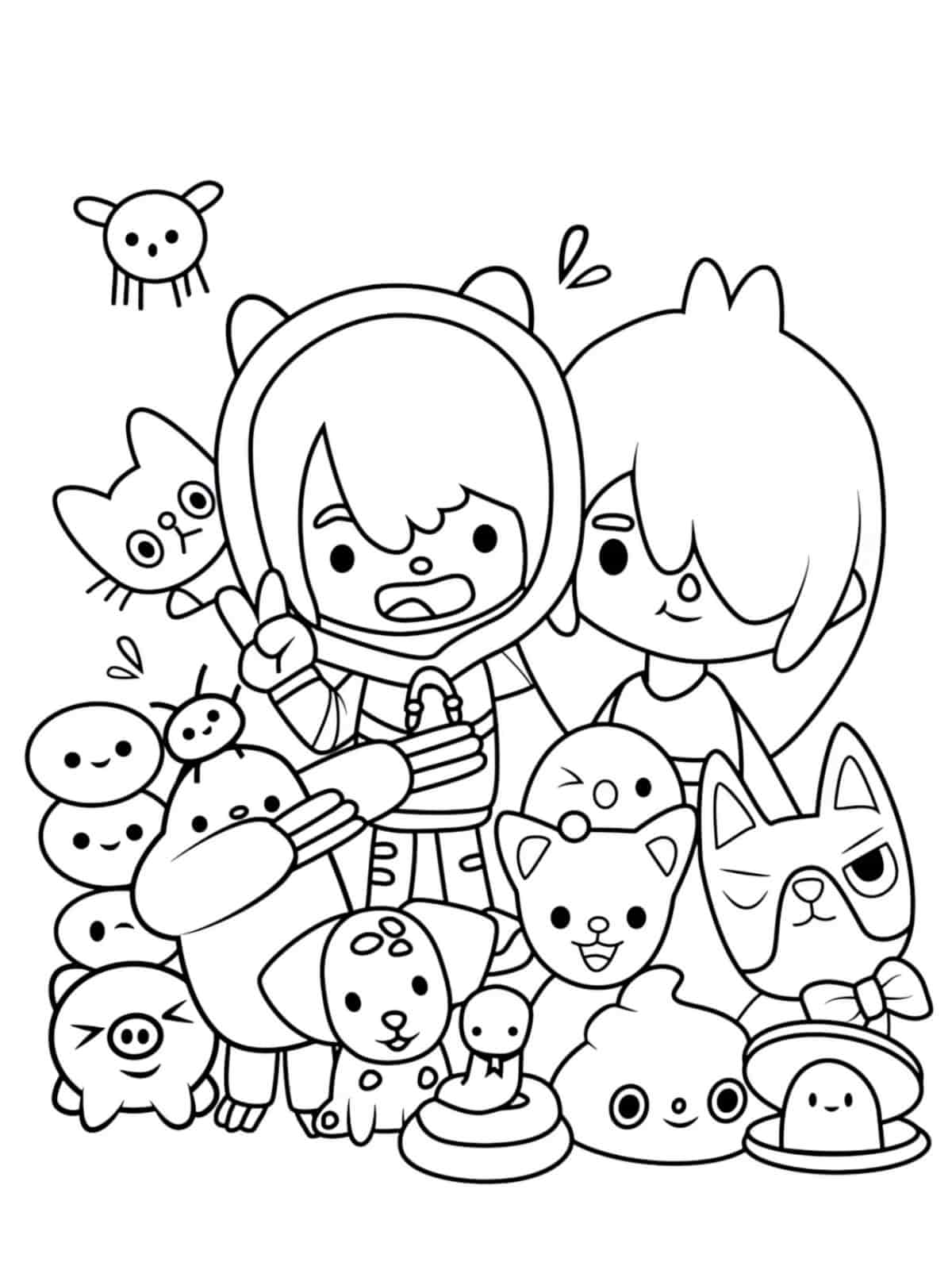 Toca Boca Coloring Pages For Girls