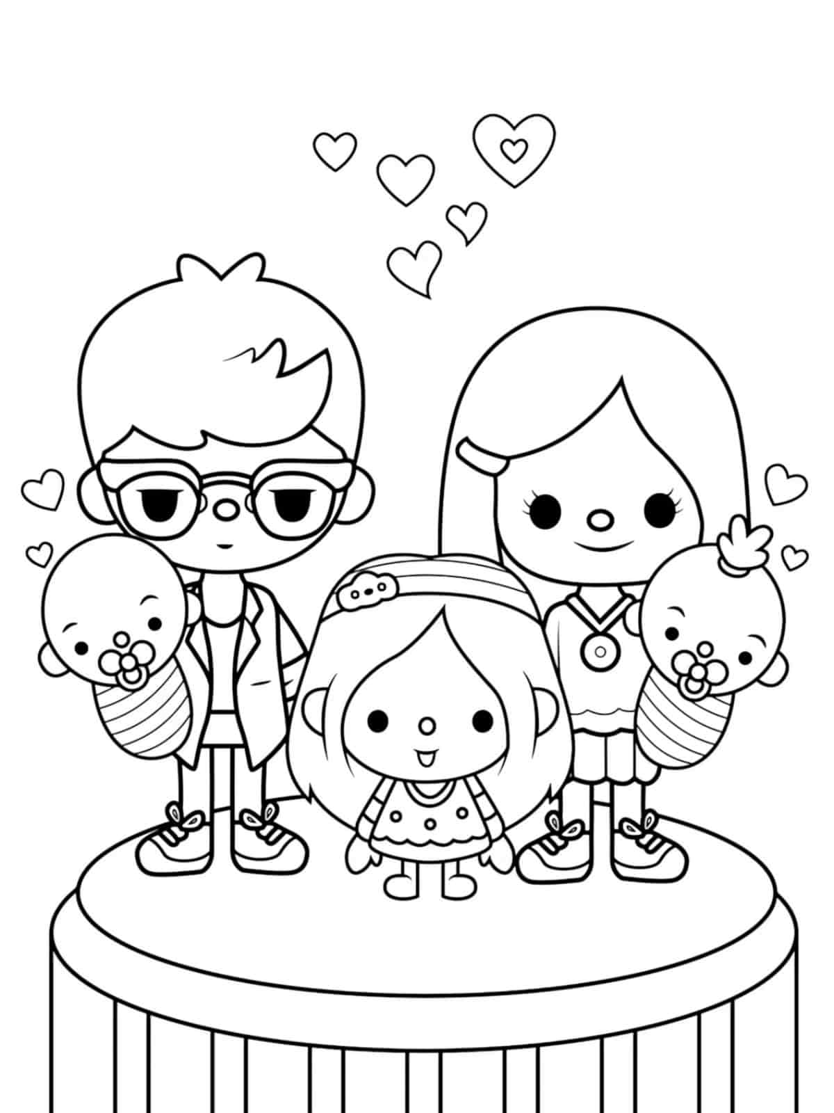 Toca Boca Coloring Pages For Kindergarten