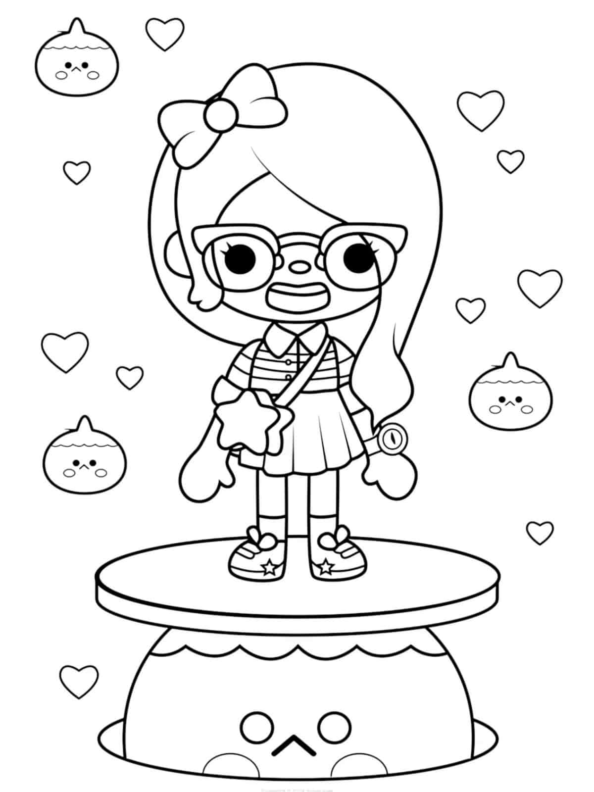 Toca Boca Coloring Pages For Preschoolers