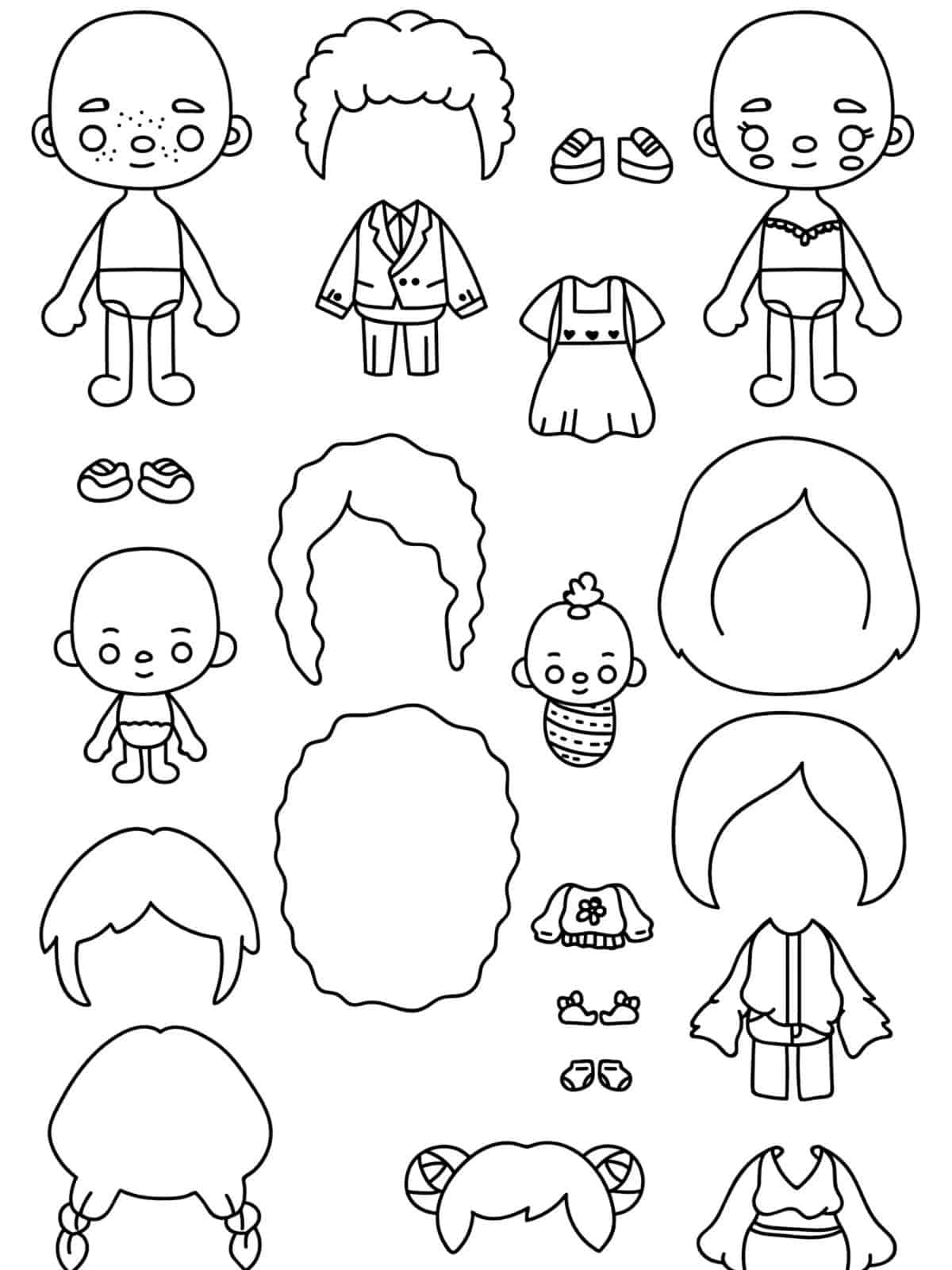 Toca Boca Coloring Pages Pdf