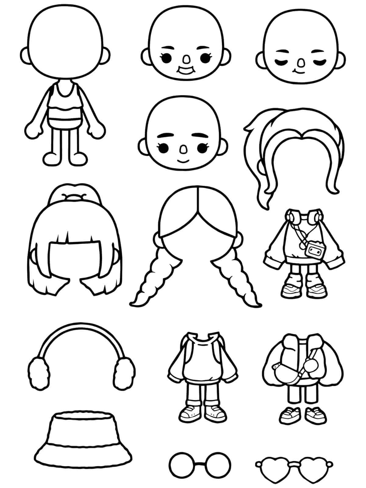 Toca Boca Coloring Pages Printable