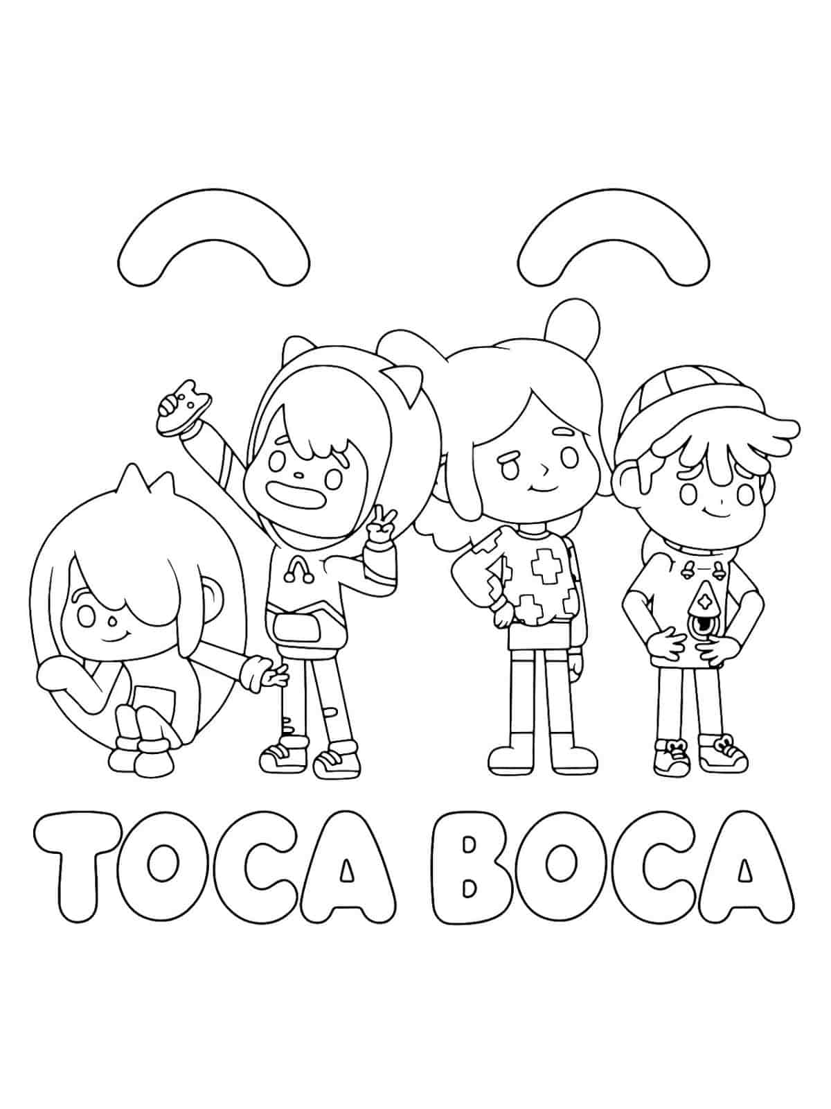 Toca Boca Game Coloring Pages For Kids