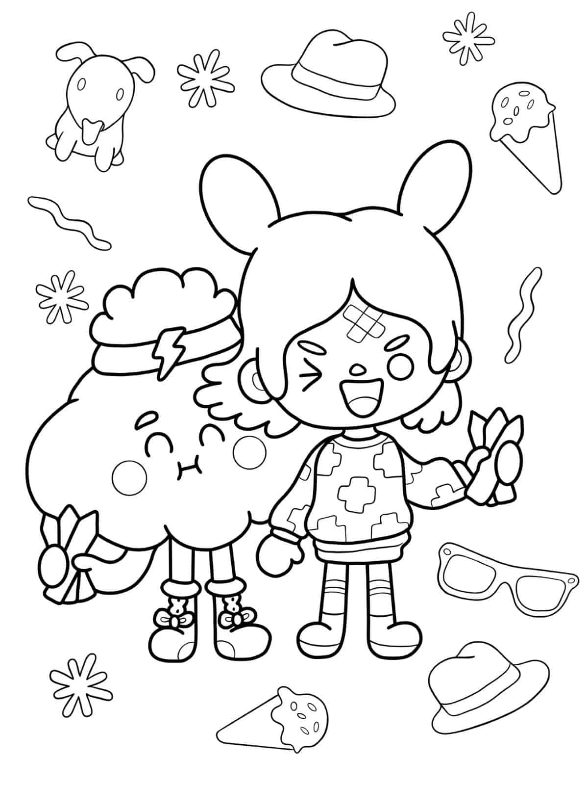 Toca Boca Girl Coloring Pages